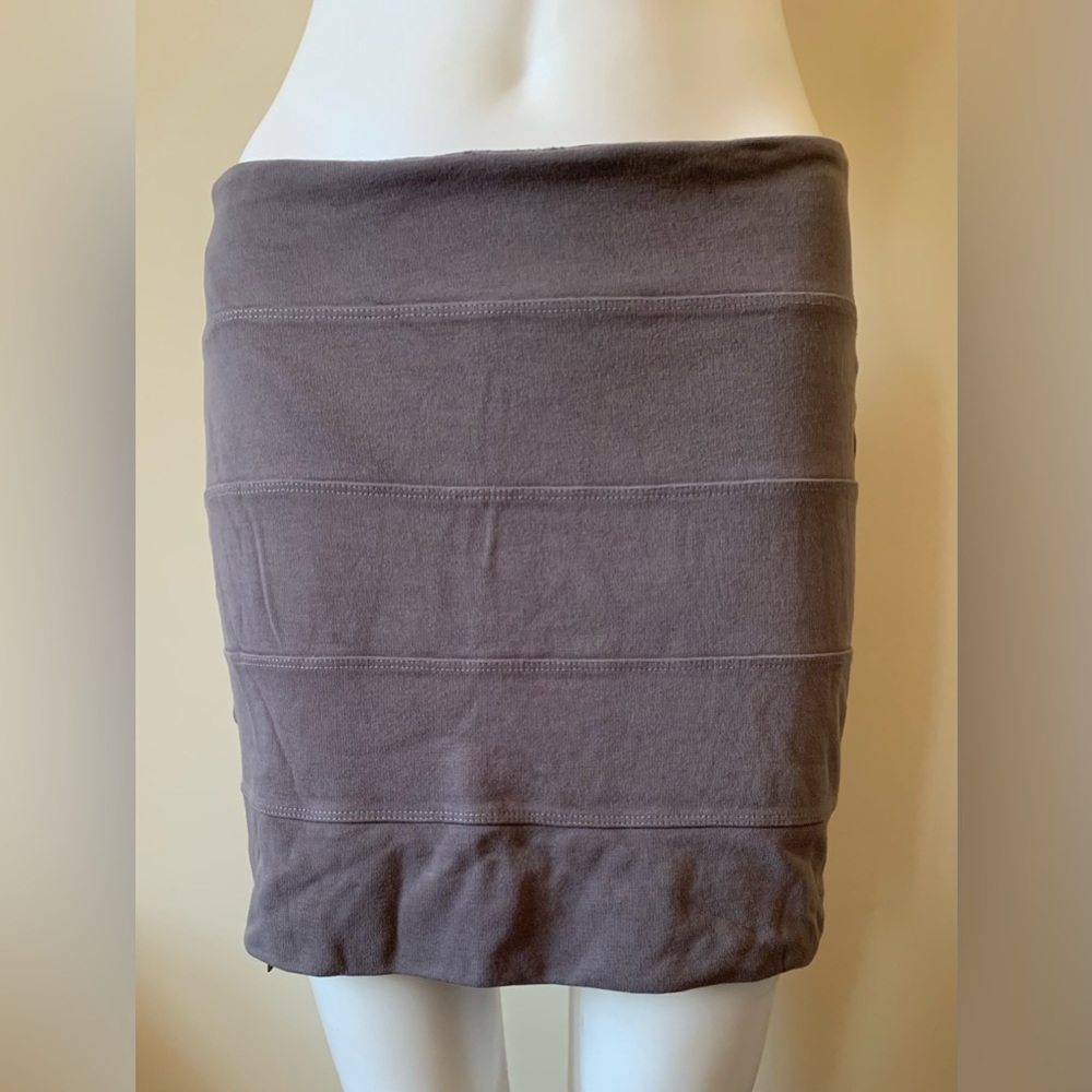 Monrow Gray Bodycon Bandage Skirt Sz XS